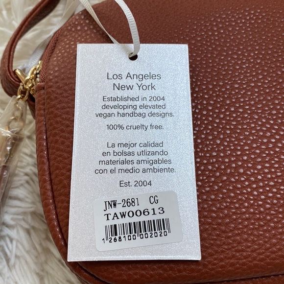 ๐HP๐ Alyssa Vegan Leather Crossbody Purse ๐ Cognac - Picture 12 of 12